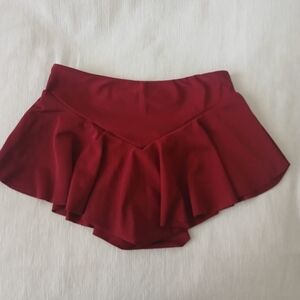 Mini Burgundy Red Skort Skirt XS/S